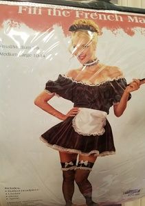 Sexy maid costume with accessories